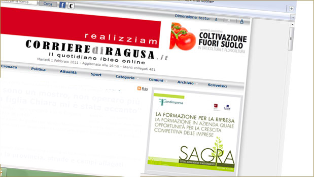 Layout sito web