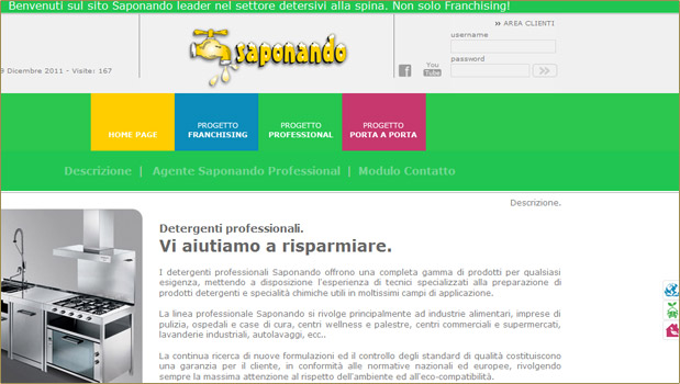 Layout sito web